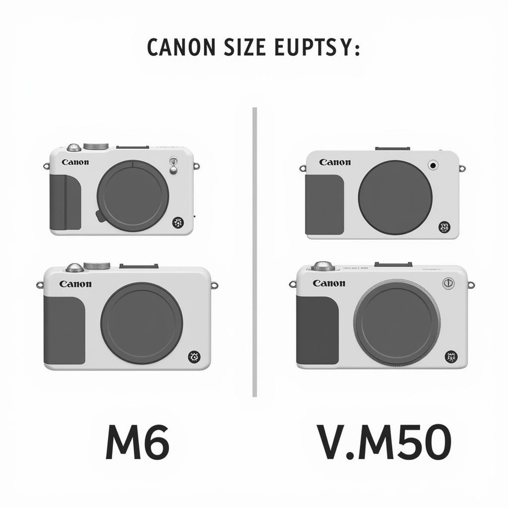 So sánh thiết kế Canon M6 và M50