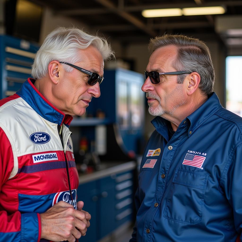 Carroll Shelby và Ken Miles trong Ford vs Ferrari