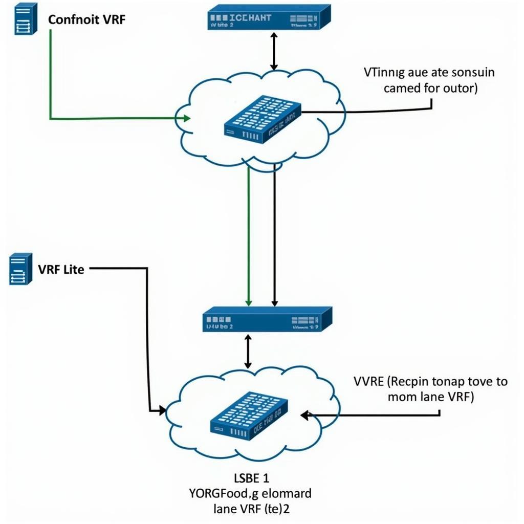 Cấu hình VRF và VRF Lite