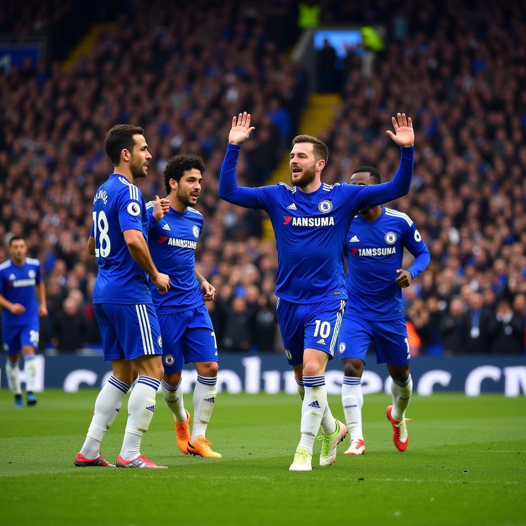 Cầu thủ Chelsea vs West Ham sân Stamford Bridge