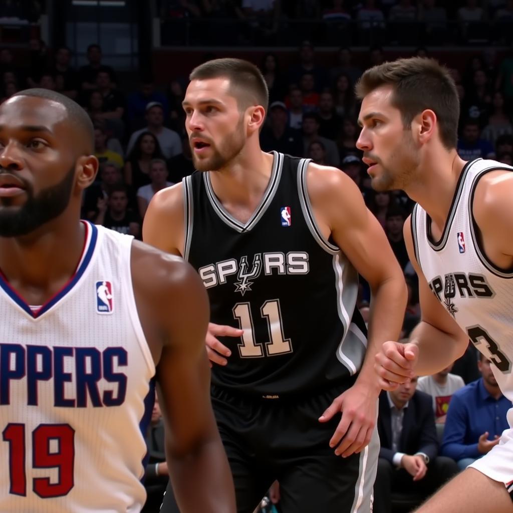 Cầu thủ chủ chốt của Clippers và Spurs trong trận đấu