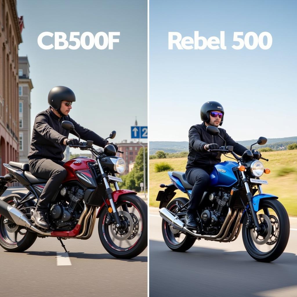 Trải nghiệm lái CB500F và Rebel 500