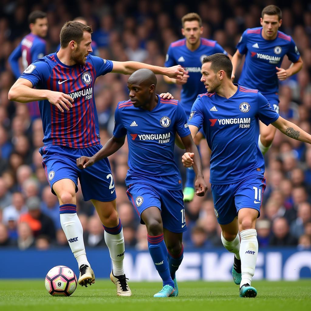 Chelsea đối đầu với các đội bóng khác