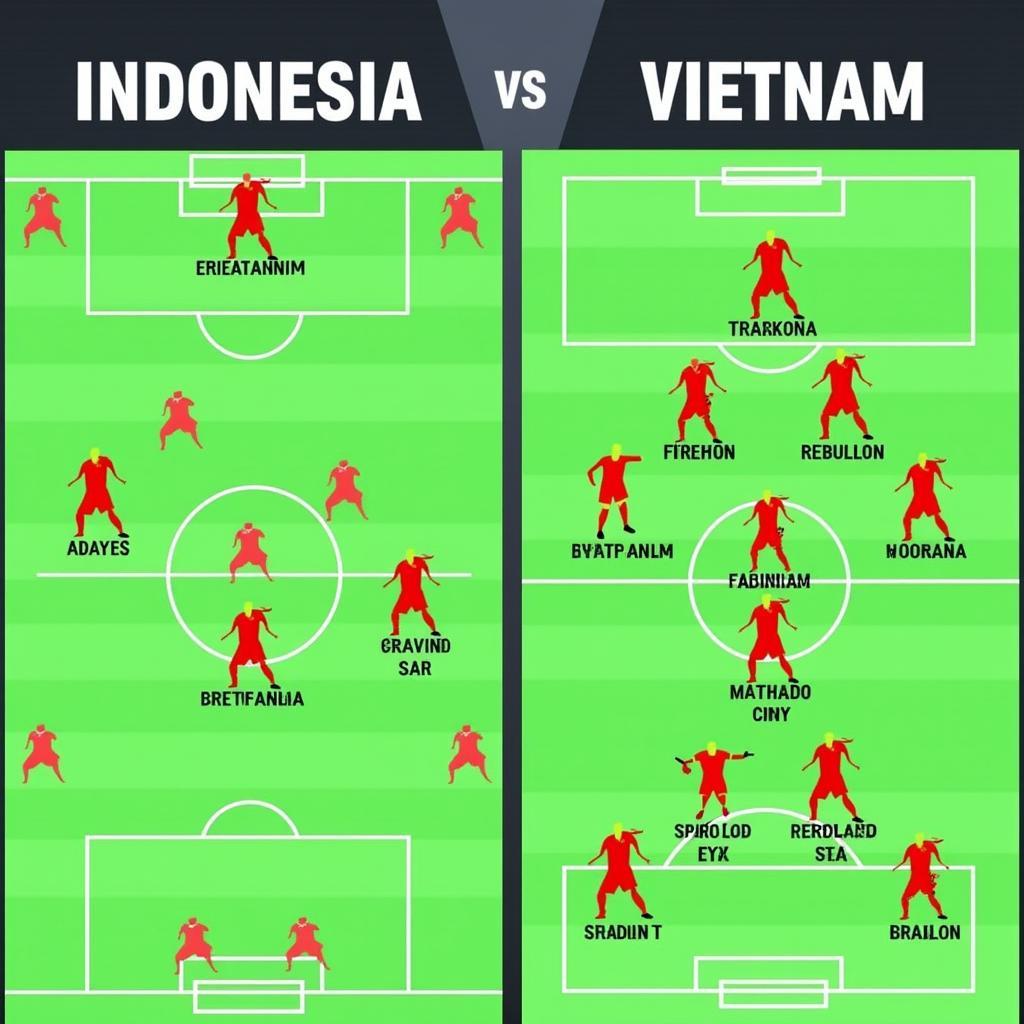 Chiến thuật và đội hình Indonesia vs Vietnam