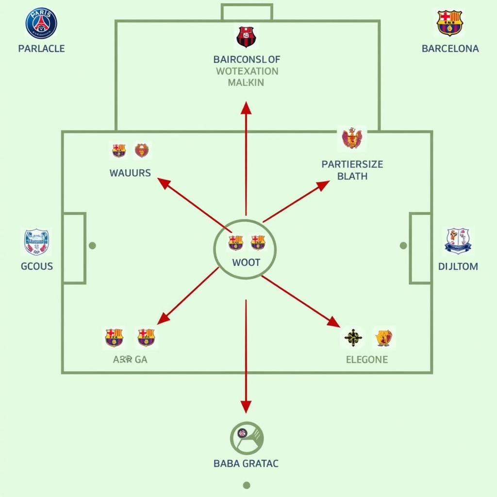 Chiến thuật Paris Saint-Germain và Barcelona