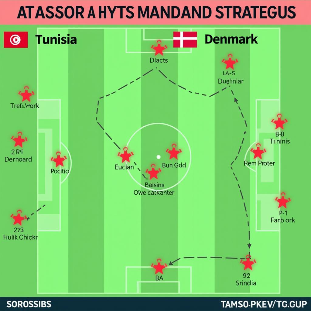 Chiến thuật của Tunisia và Đan Mạch