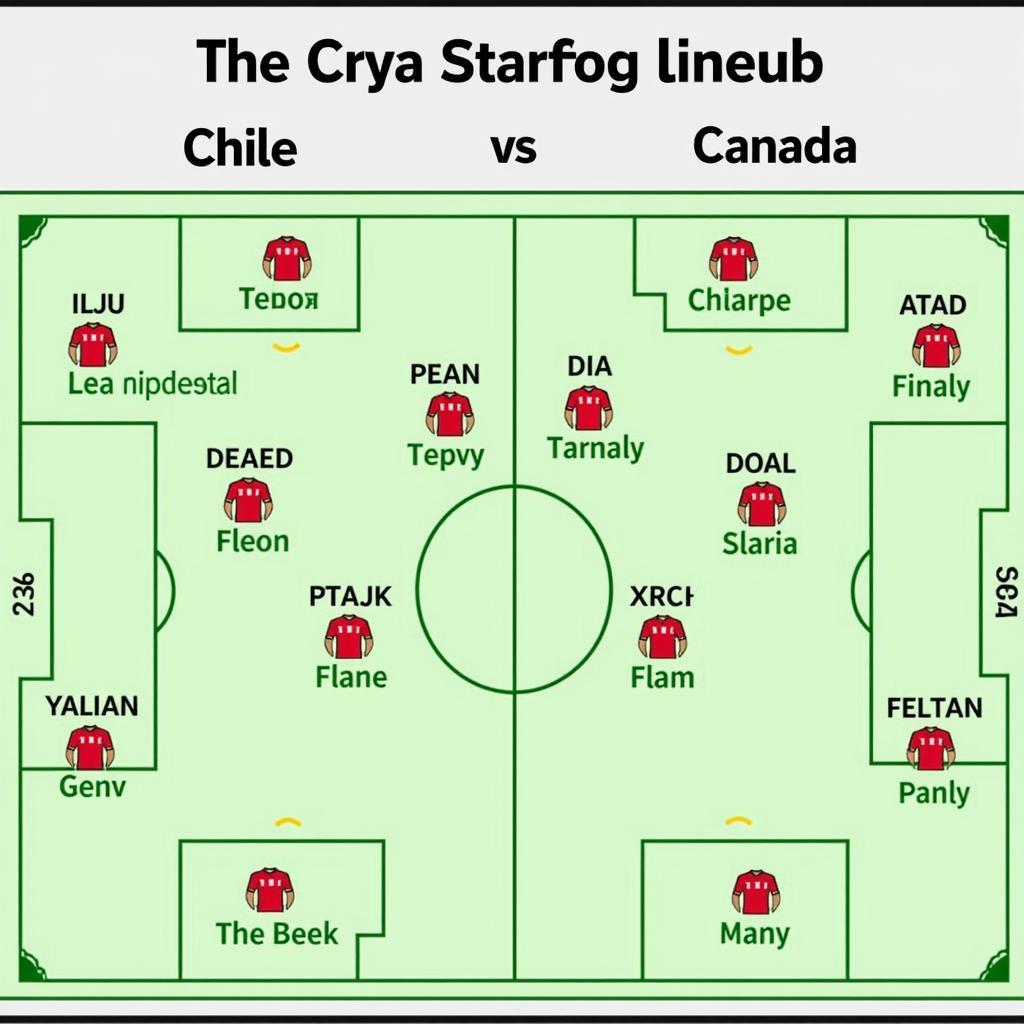 Đội hình ra sân dự kiến Chile vs Canada