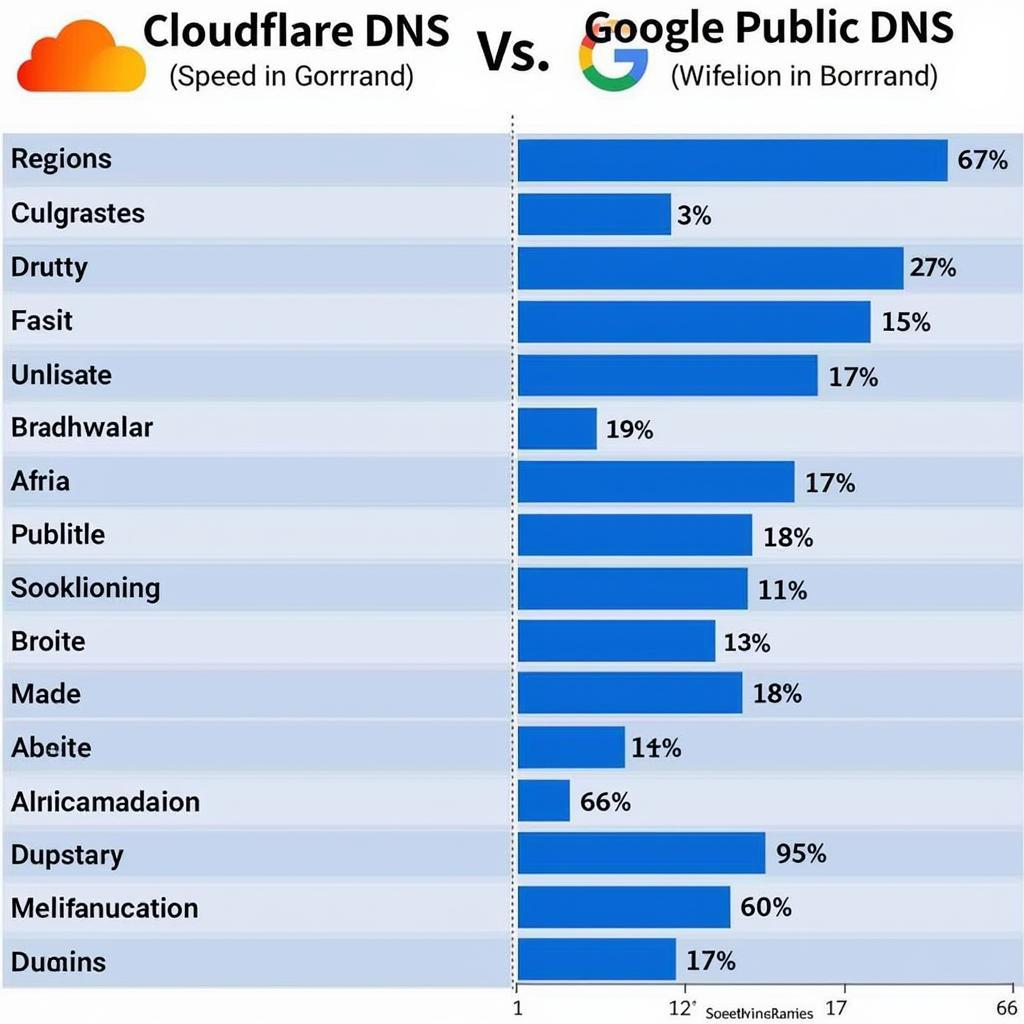 So sánh tốc độ giữa Cloudflare và Google DNS