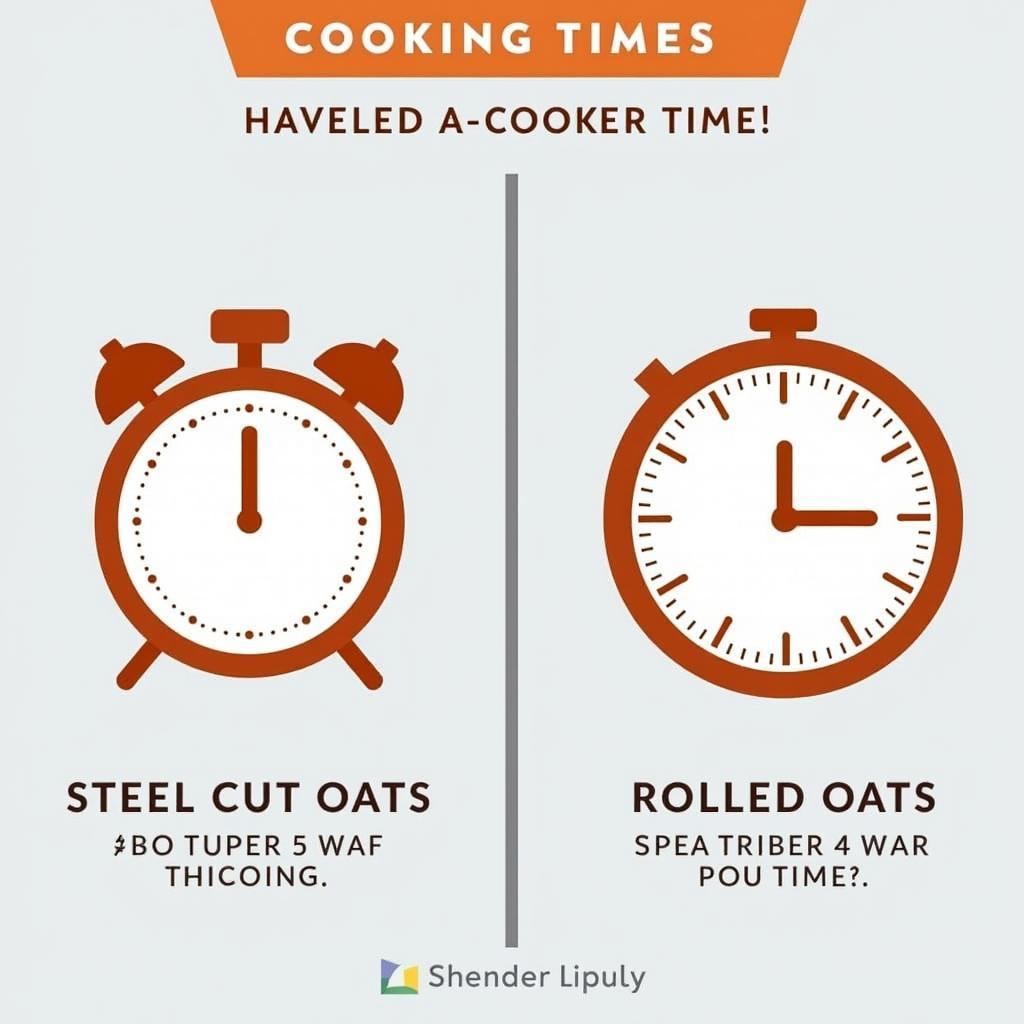 Cooking Time Comparison: Steel Cut vs. Rolled Oats