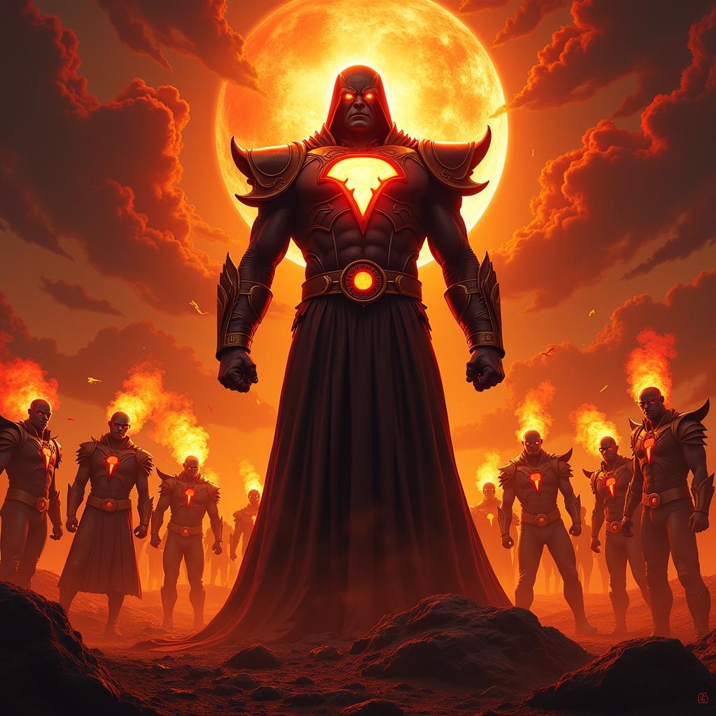 Darkseid thể hiện sức mạnh trên Apokolips