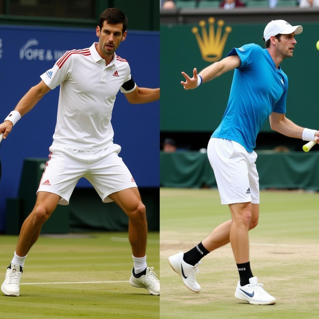 Phong cách chơi bóng của Djokovic và Murray