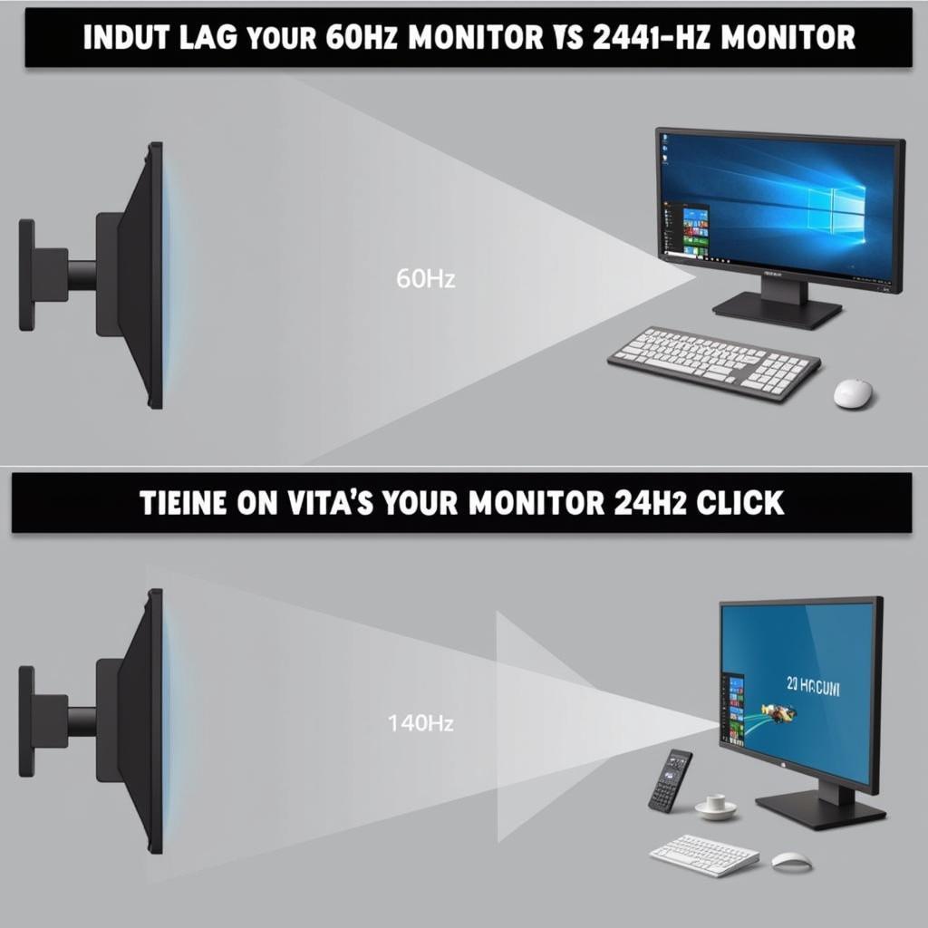 Độ trễ đầu vào 60Hz và 144Hz