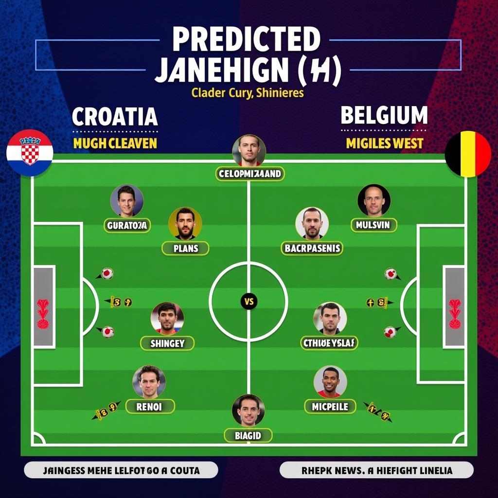 Đội hình dự kiến Croatia vs Bỉ: Ai sẽ là người tỏa sáng?