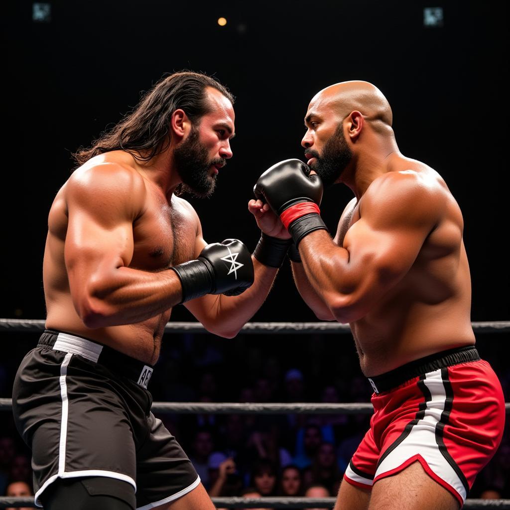 Drew McIntyre và Big E đối đầu căng thẳng