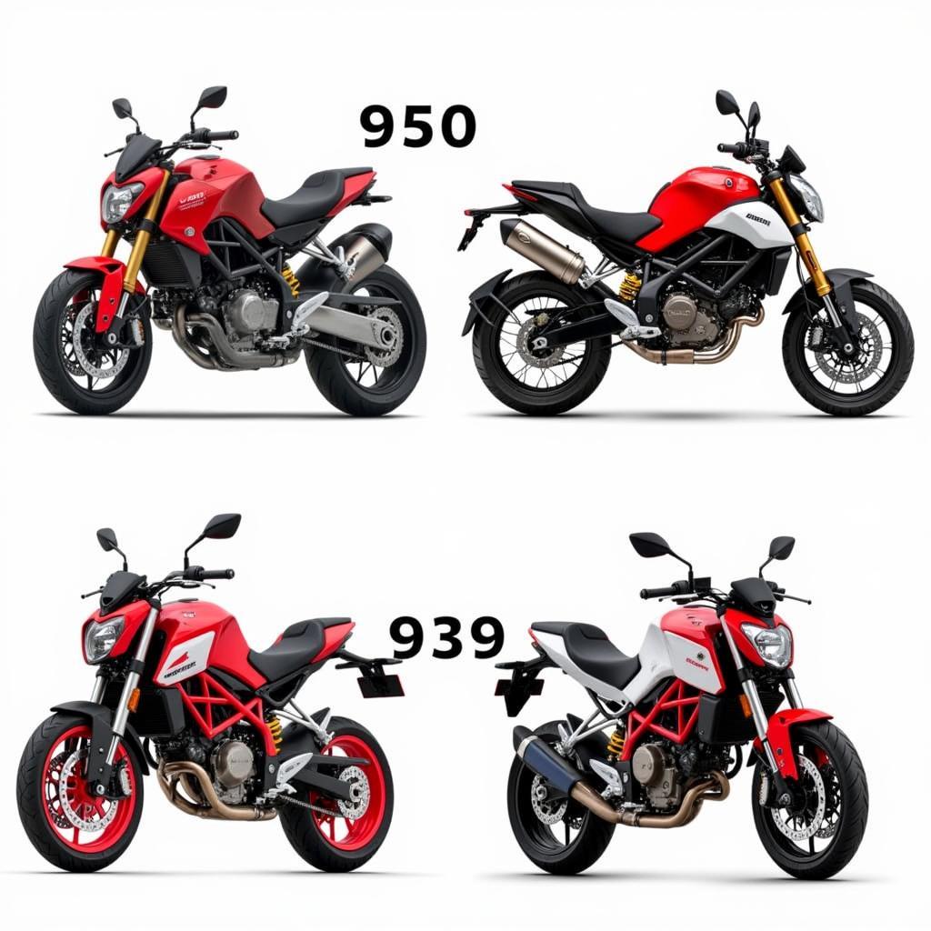 So sánh thiết kế Ducati Hypermotard 950 và 939