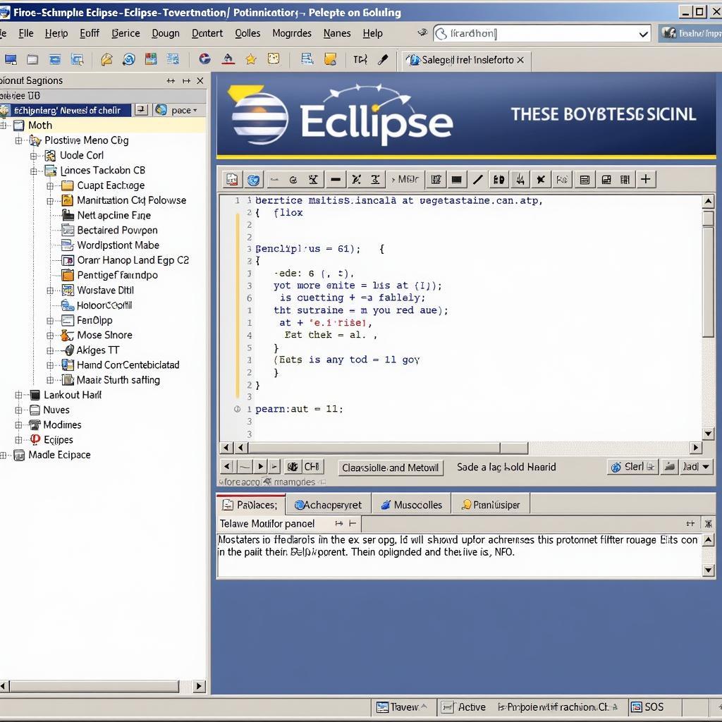 Giao diện Eclipse IDE