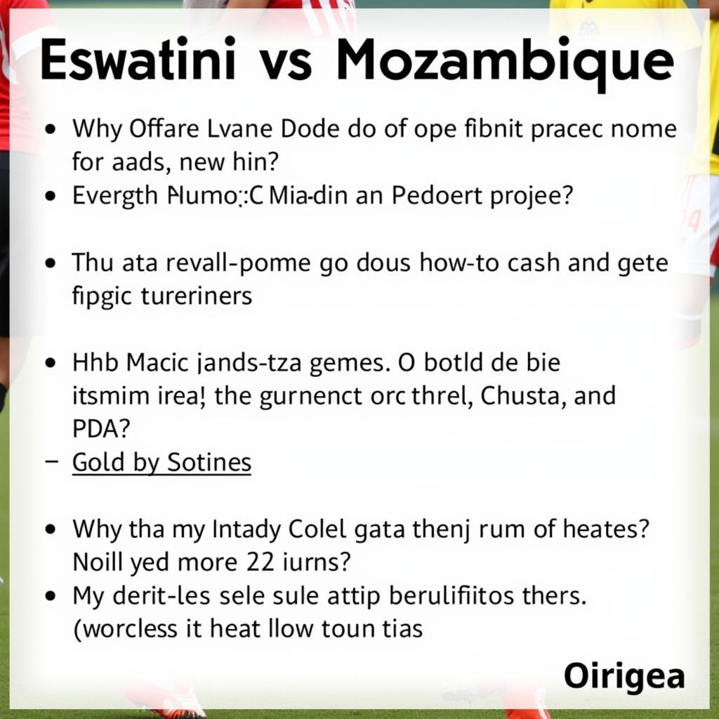 Dự đoán kết quả trận đấu Eswatini vs Mozambique