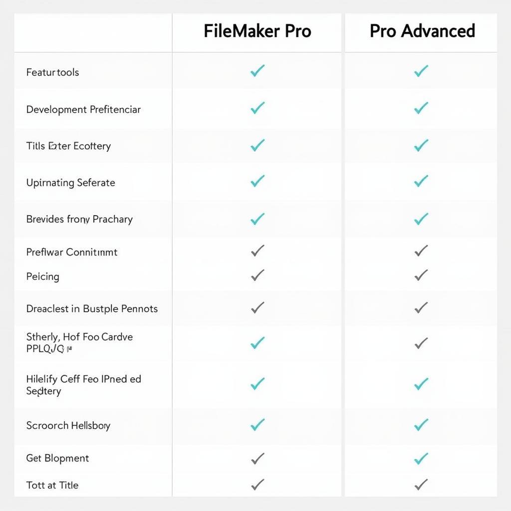 Bảng so sánh FileMaker Pro và Pro Advanced