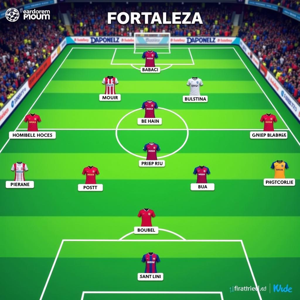 Đội hình ra sân Fortaleza vs