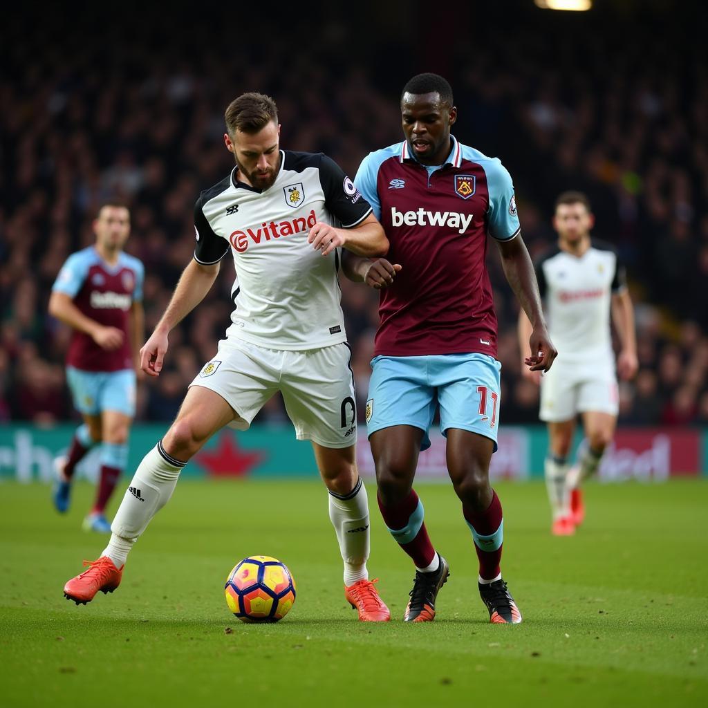 Fulham và West Ham đối đầu căng thẳng tại Ngoại Hạng Anh, tranh giành từng điểm số quan trọng.