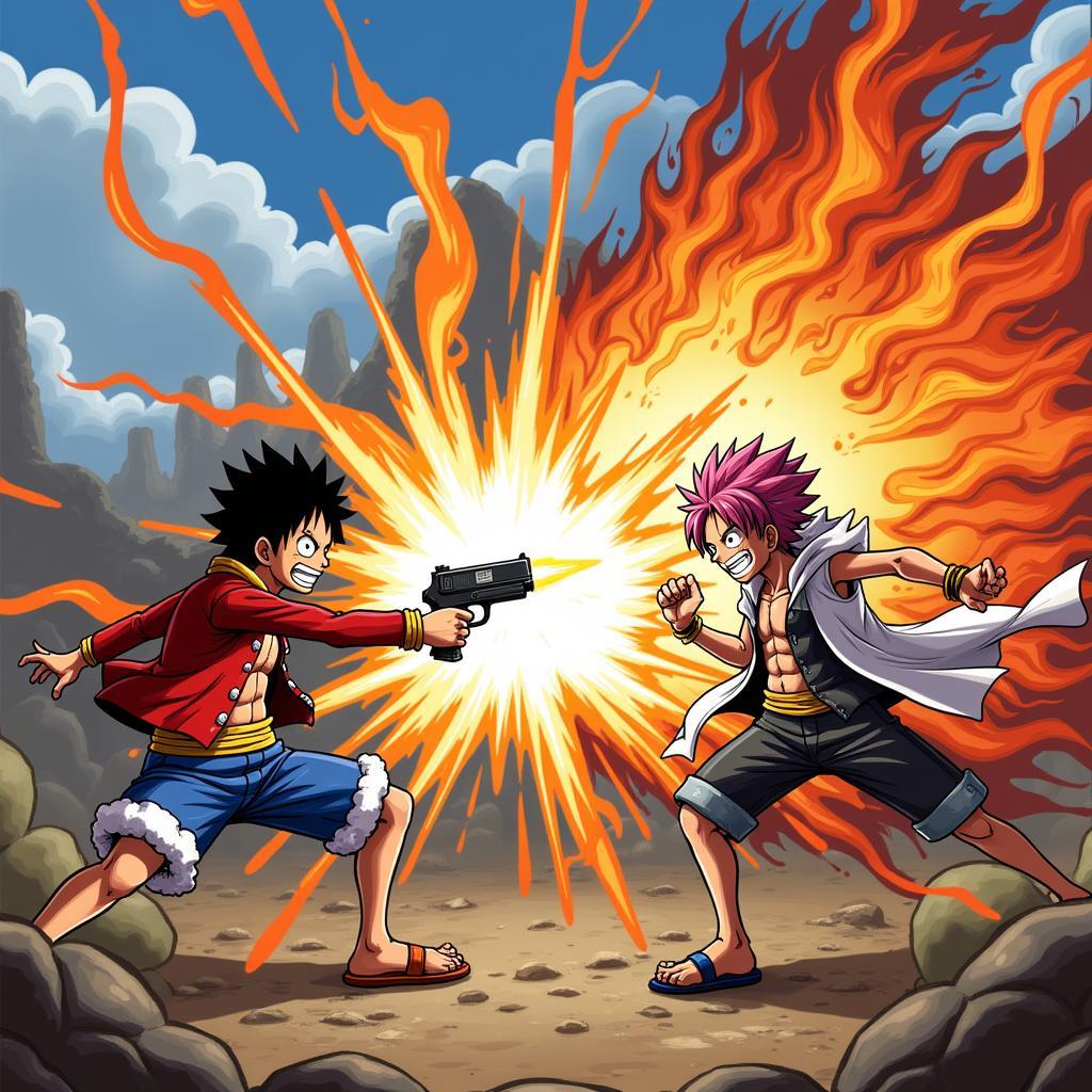 Game Fairy Tail vs One Piece 1.1 đối kháng