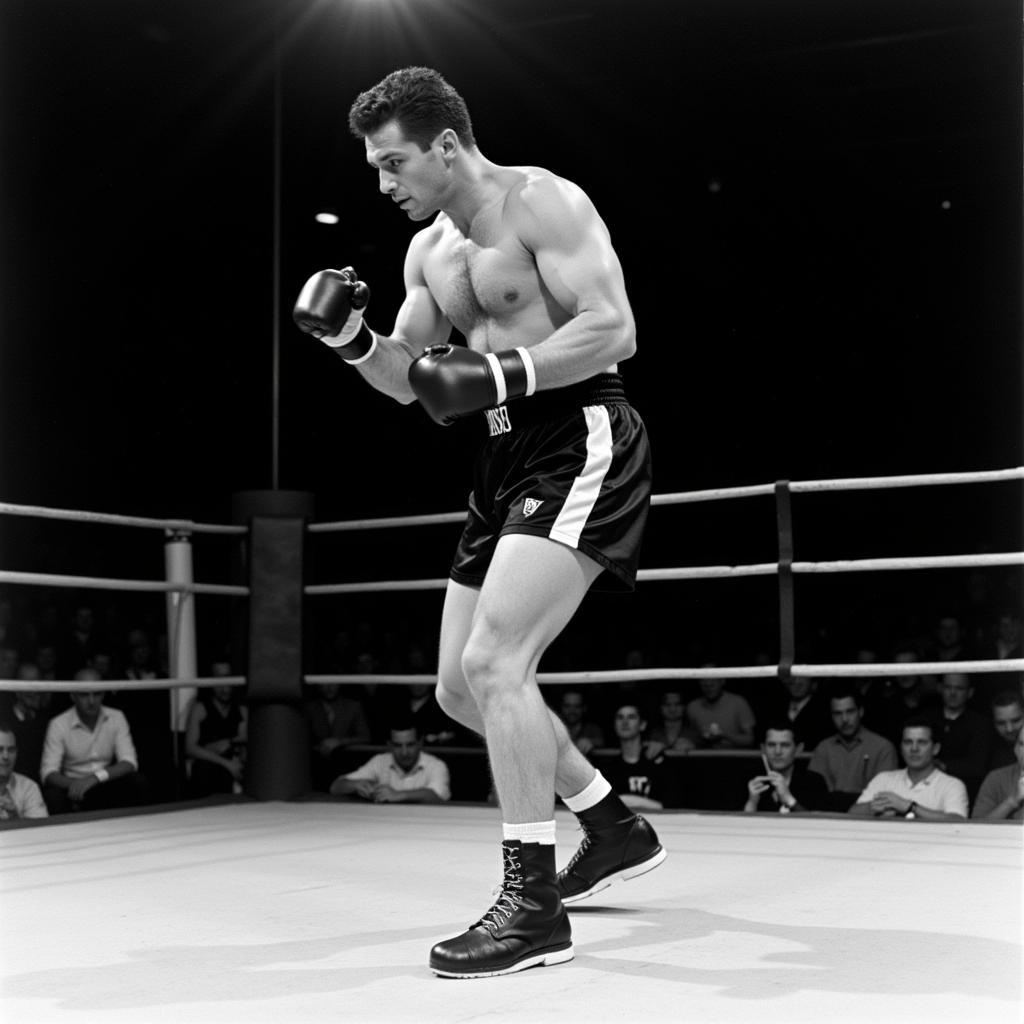 Gene Tunney thể hiện kỹ thuật boxing