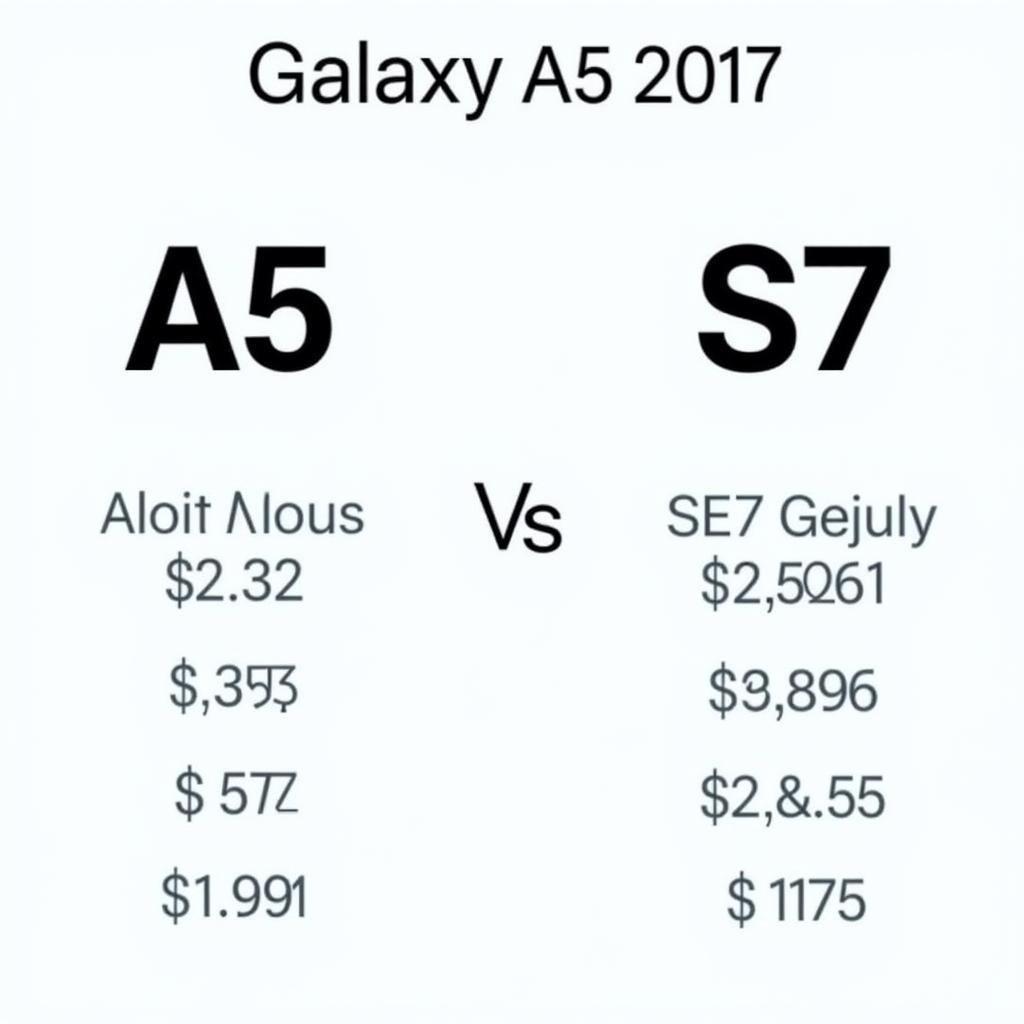 So sánh Giá bán Galaxy A5 2017 và S7: Giá cả, Khuyến mãi