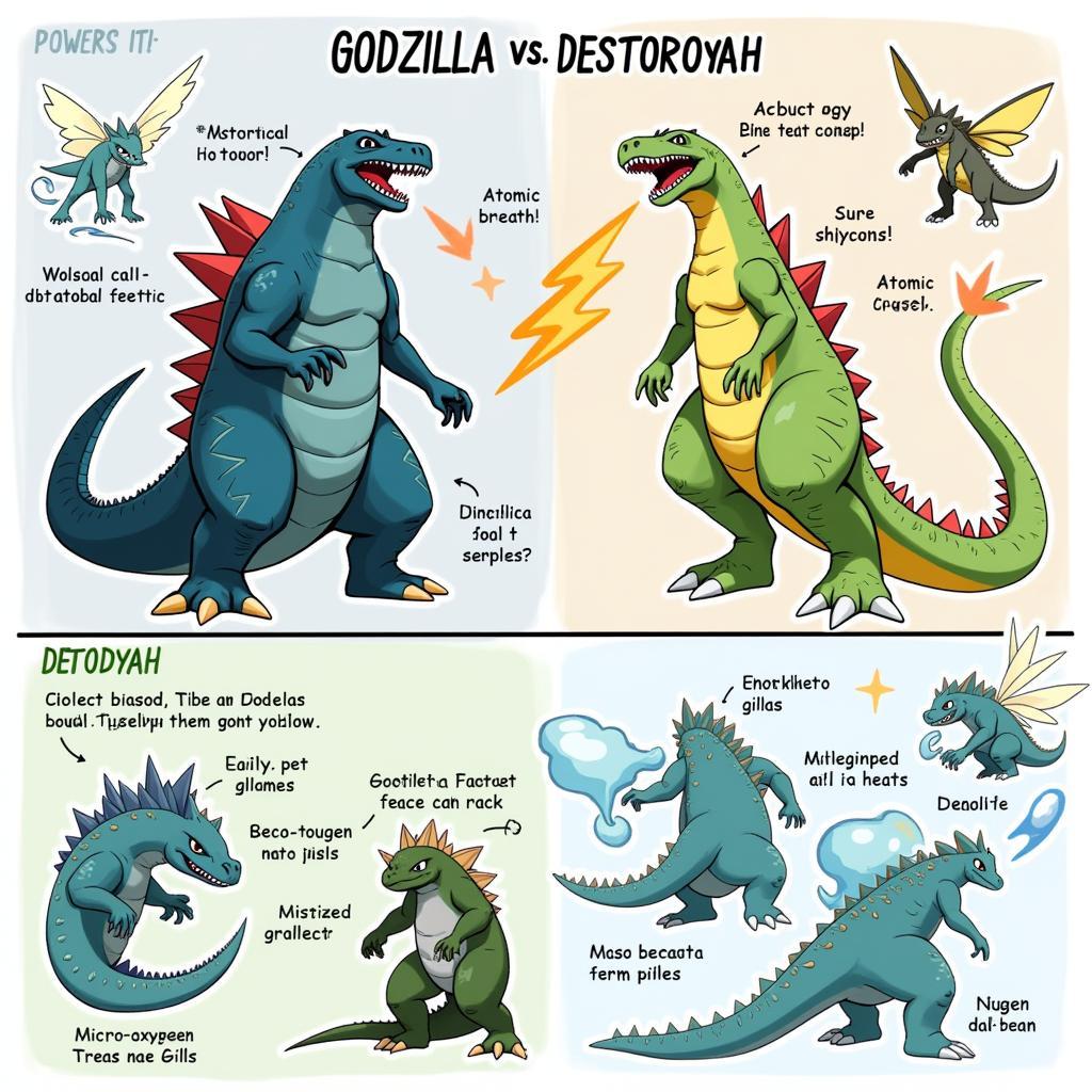 Godzilla và Destoroyah: Sức mạnh và điểm yếu