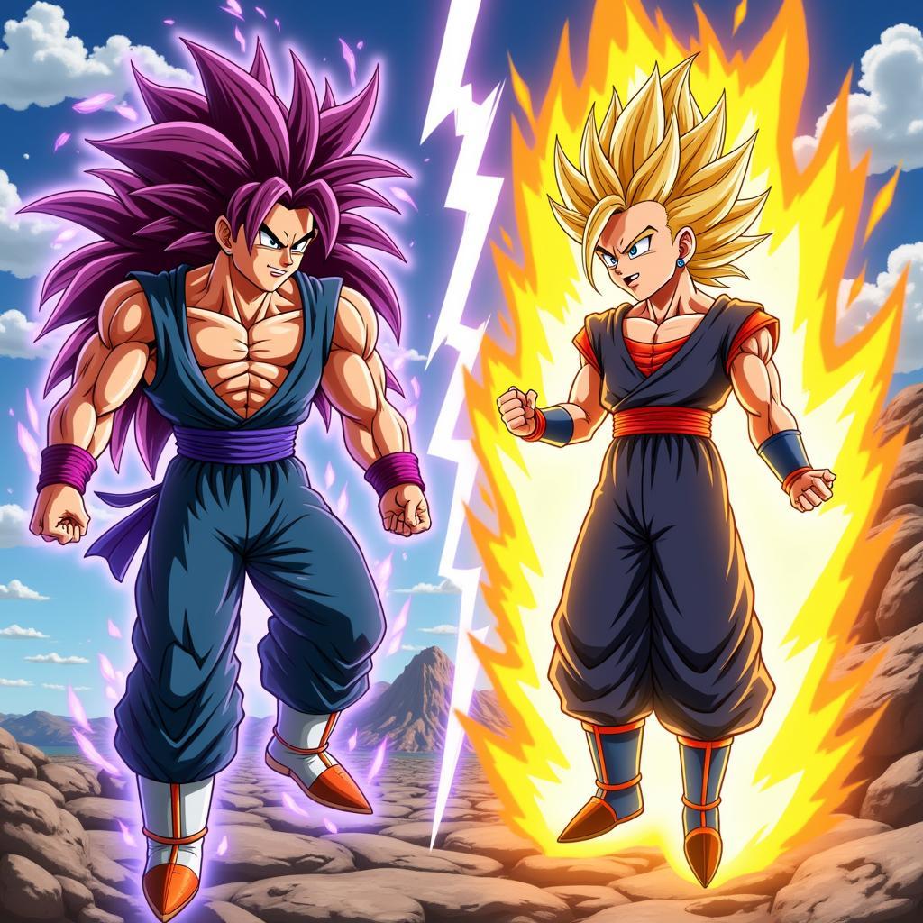 Gogeta và Vegito Hợp Thể