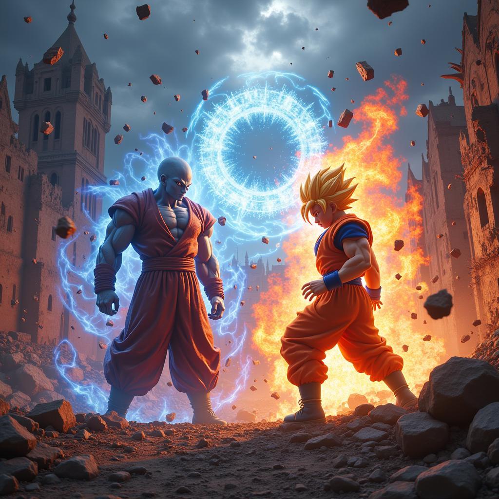 Goku Ultra Instinct vs Jiren: Chiến trường rung chuyển trước sức mạnh kinh hoàng