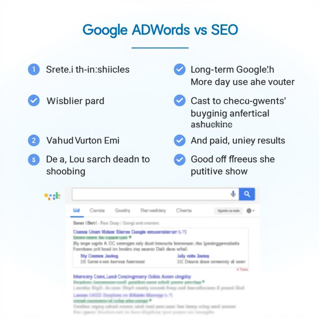 So sánh Google AdWords và SEO