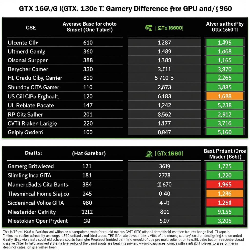 So sánh hiệu năng gaming giữa GTX 1060 và GTX 1660 Ti