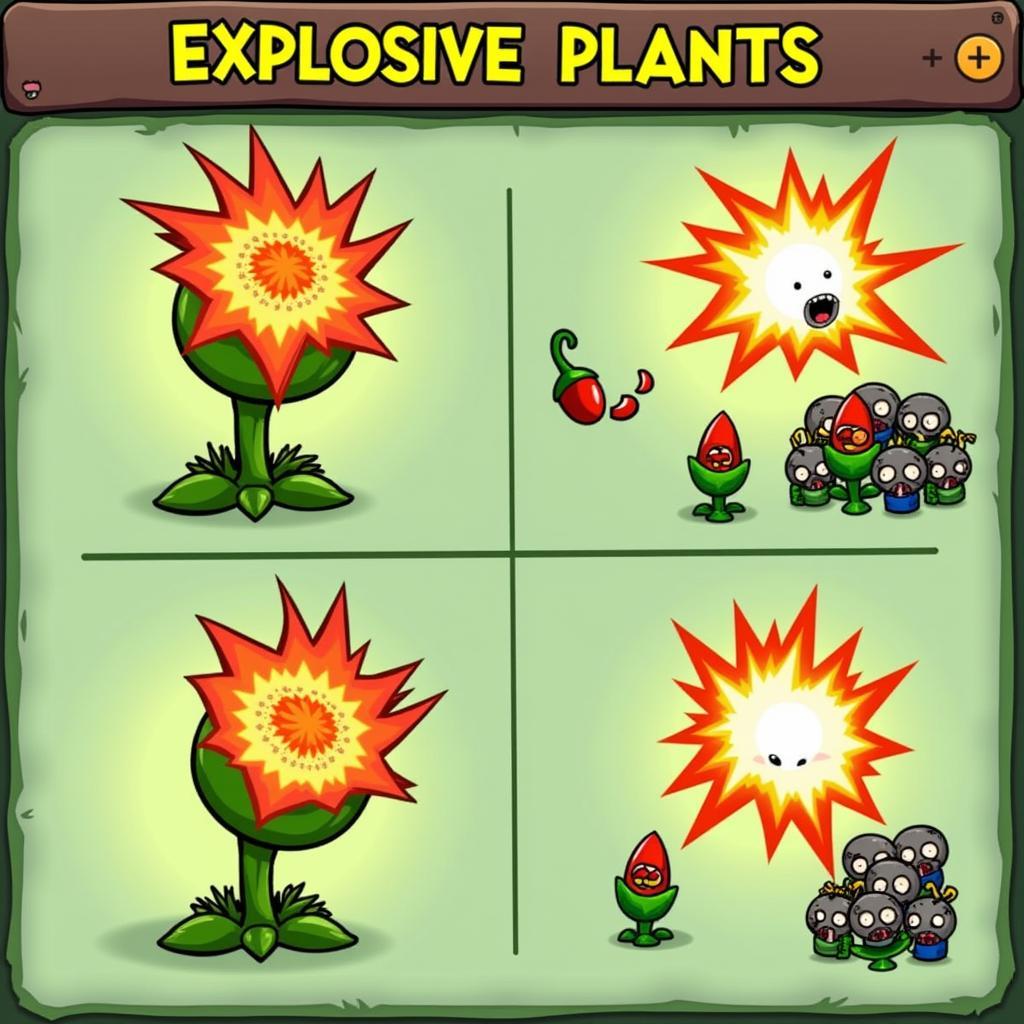 Hệ cây sát thương diện rộng trong Plants vs. Zombies 2