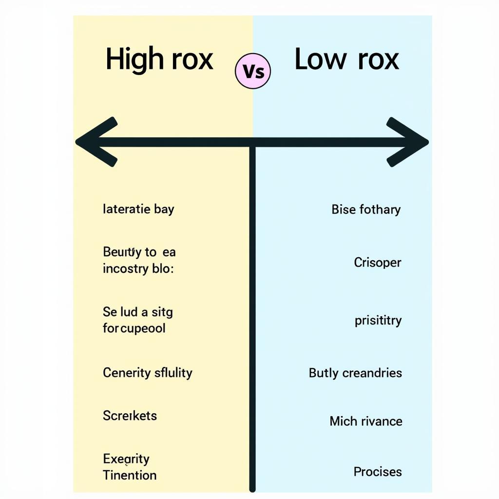 So sánh High Rox vs Low Rox