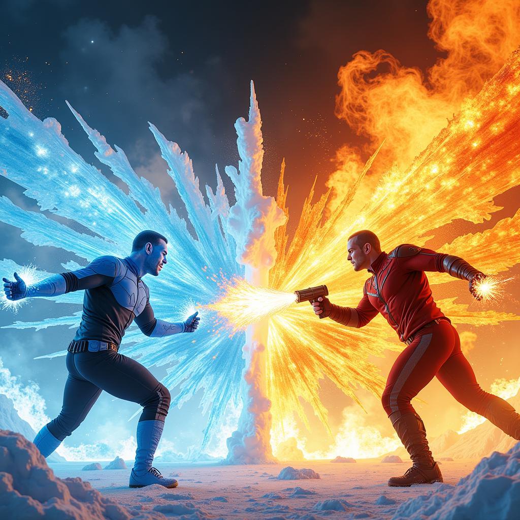 Iceman vs Pyro Đối Đầu