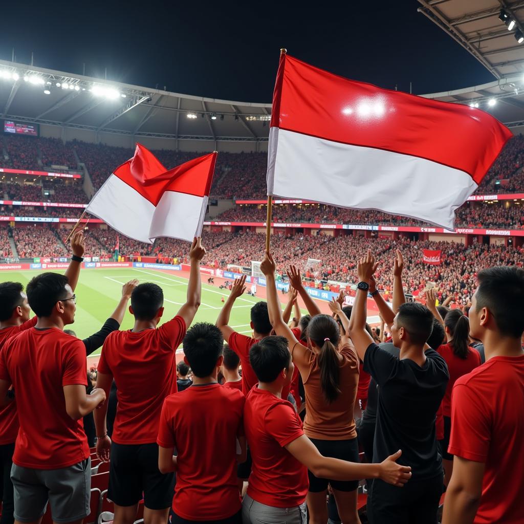 Cổ động viên Indonesia vs Cambodia