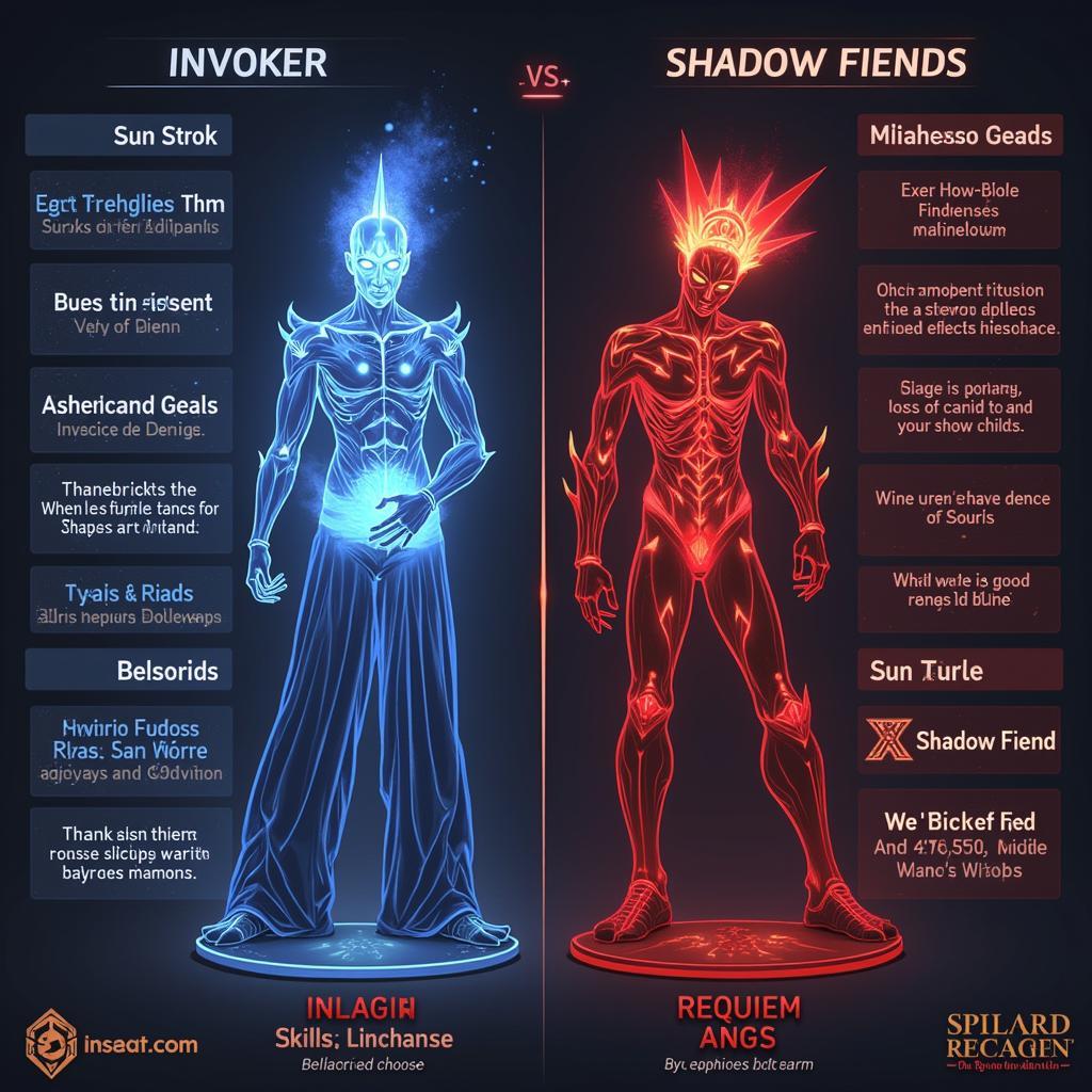 Invoker vs Shadow Fiend: Đối Đầu Kỹ Năng