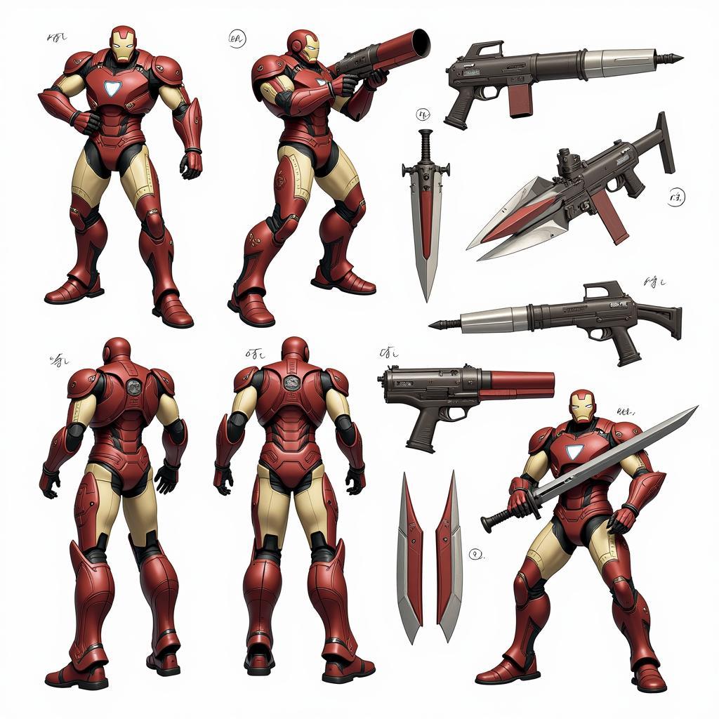 Iron Man Model Prime biến hình thành các loại vũ khí