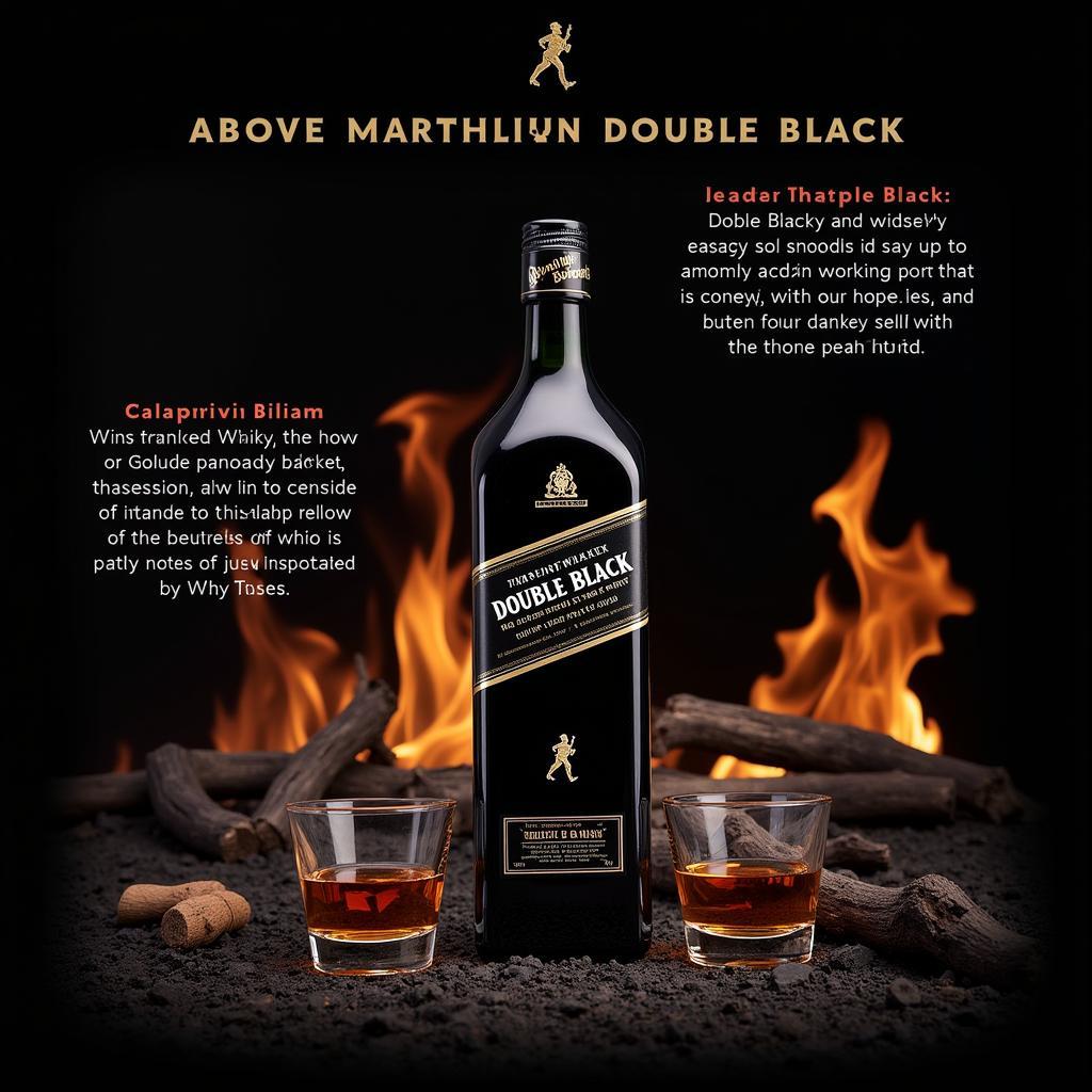 Johnnie Walker Double Black Label Khói Than