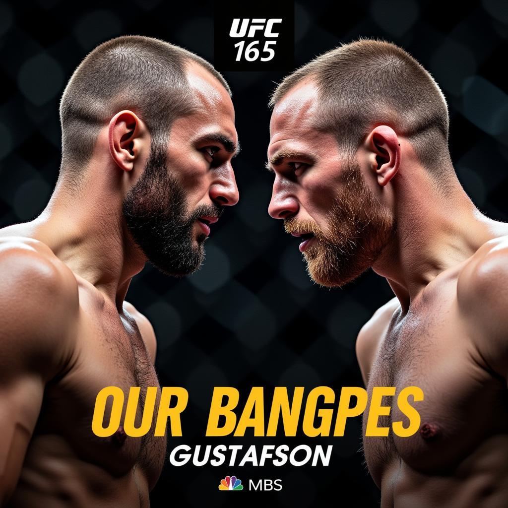 Poster chính thức của trận đấu Jones vs Gustafsson 1