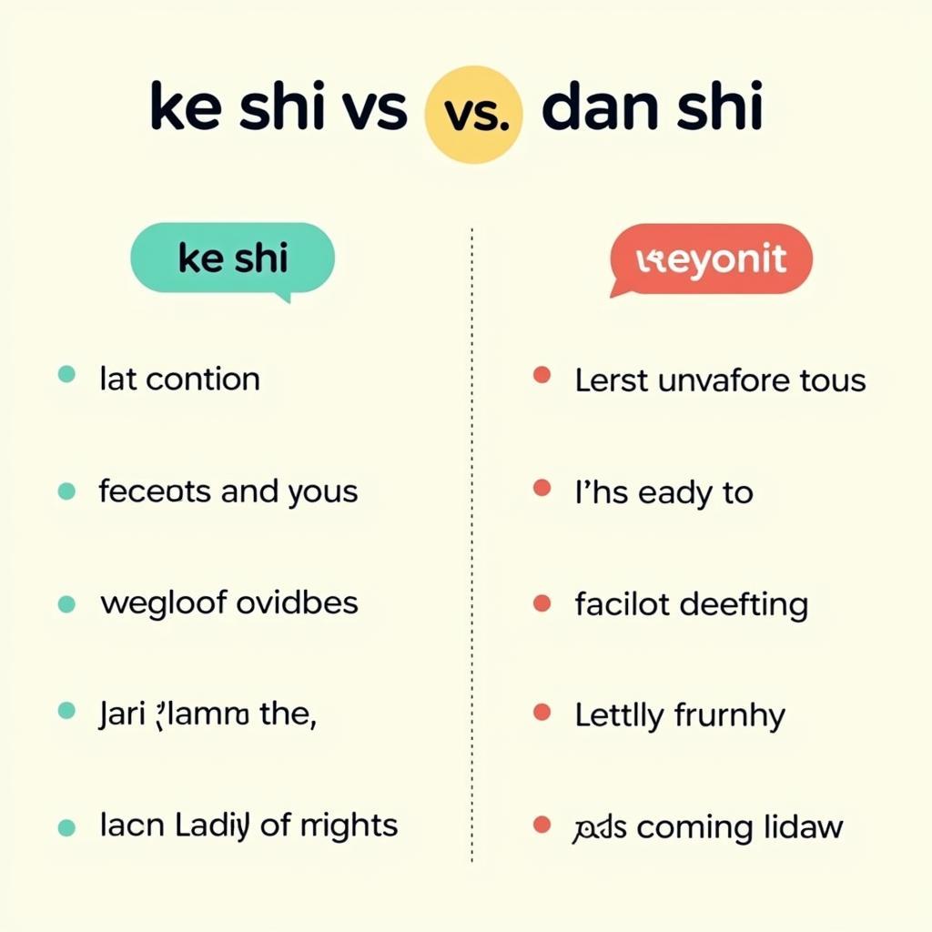 So sánh Ke Shi và Dan Shi