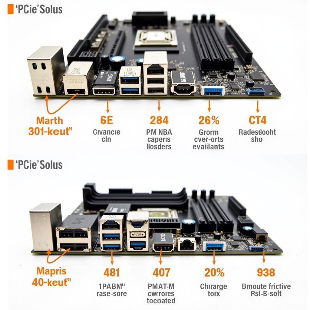 Số lượng khe cắm PCIe trên mATX và ATX