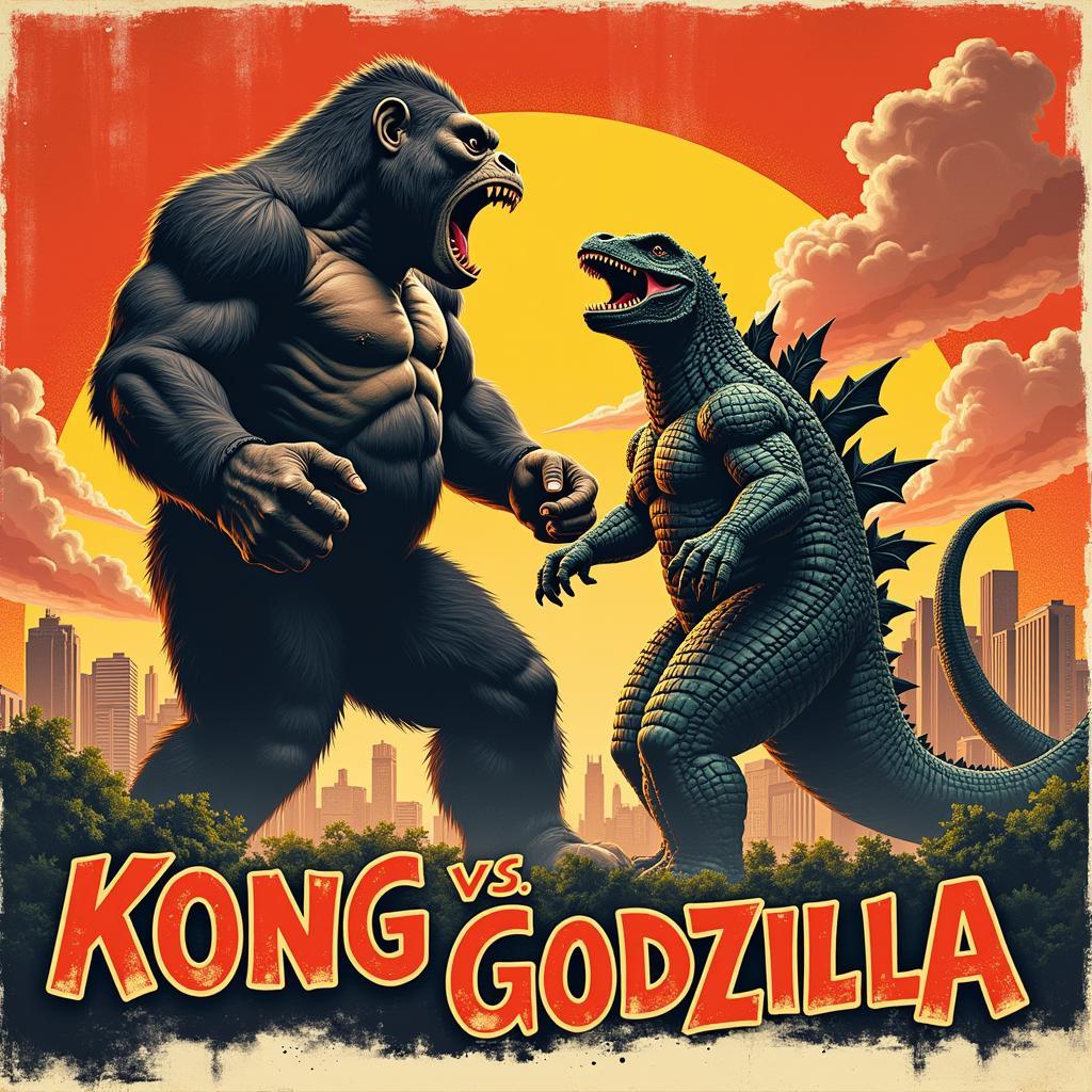 Poster phim King Kong vs Godzilla 1962