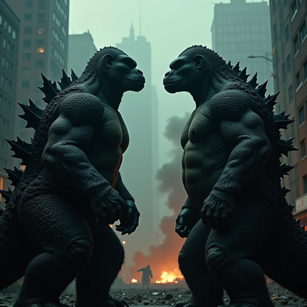 Kong và Godzilla đối đầu kinh điển