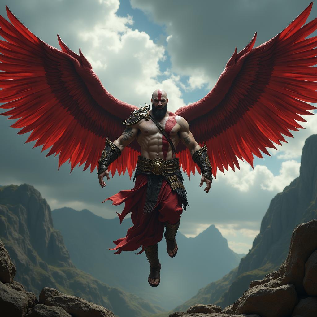 Kratos với đôi cánh của Icarus