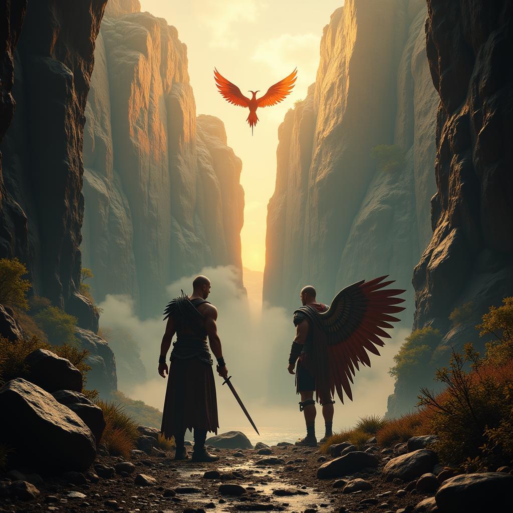 Kratos và Icarus đối mặt tại Great Chasm