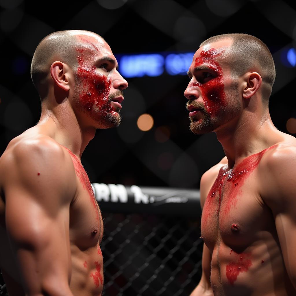 Lawler vs Macdonald 2 Bloody Face