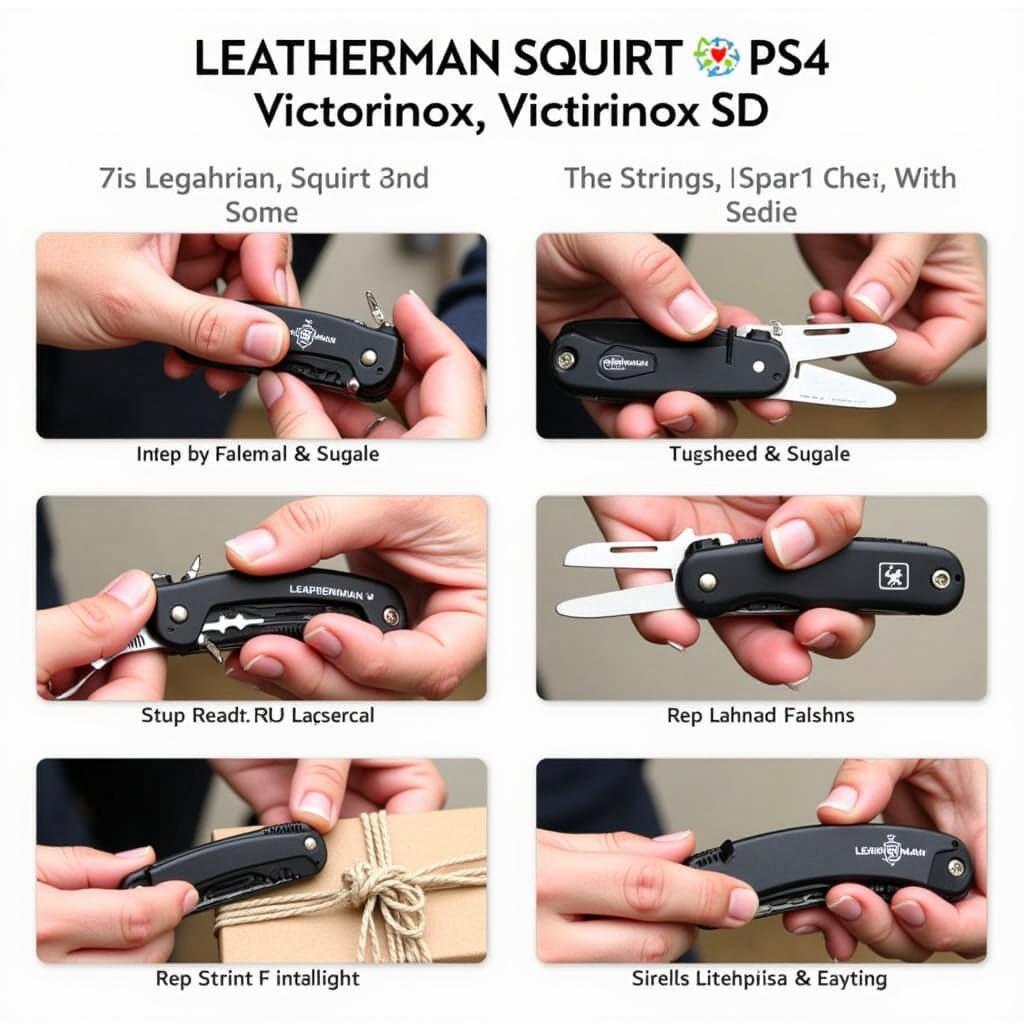 Leatherman Squirt PS4 và Victorinox Classic SD trong sử dụng thực tế