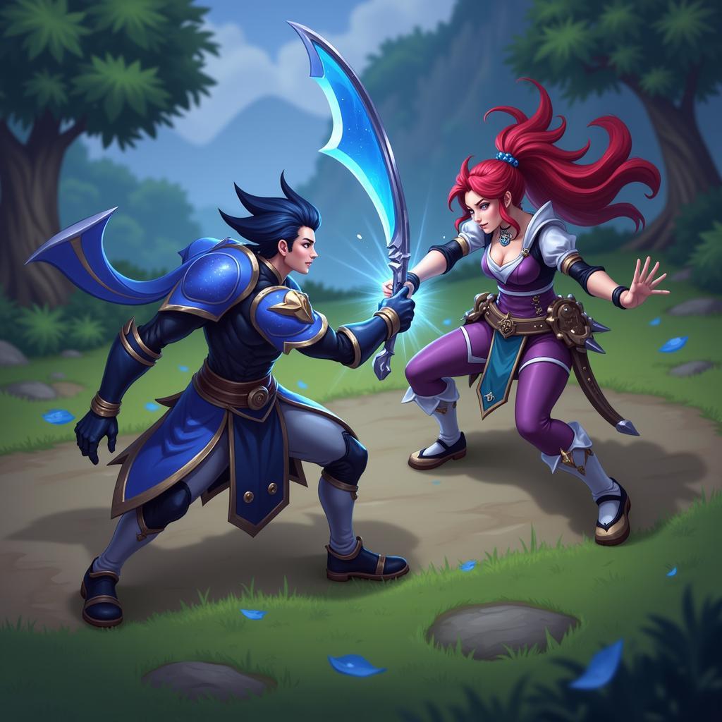 Leona và Yasuo Đối Đầu