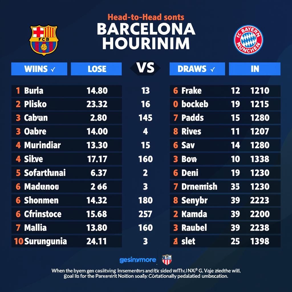 Lịch sử đối đầu giữa Barca và Bayern